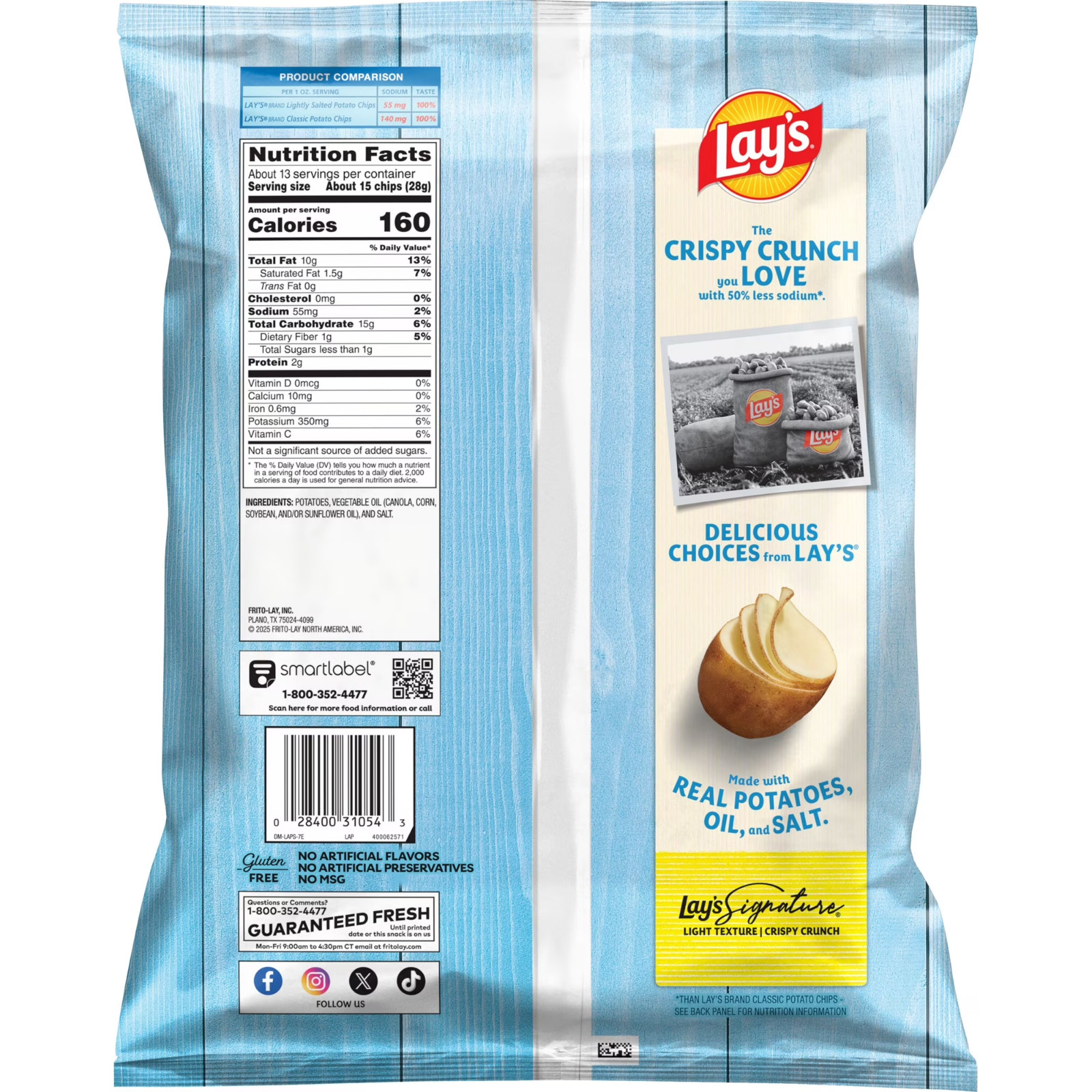 Lay's Potato Chips Lightly Salted Party Size 12.5 Ounce Bag. gallery