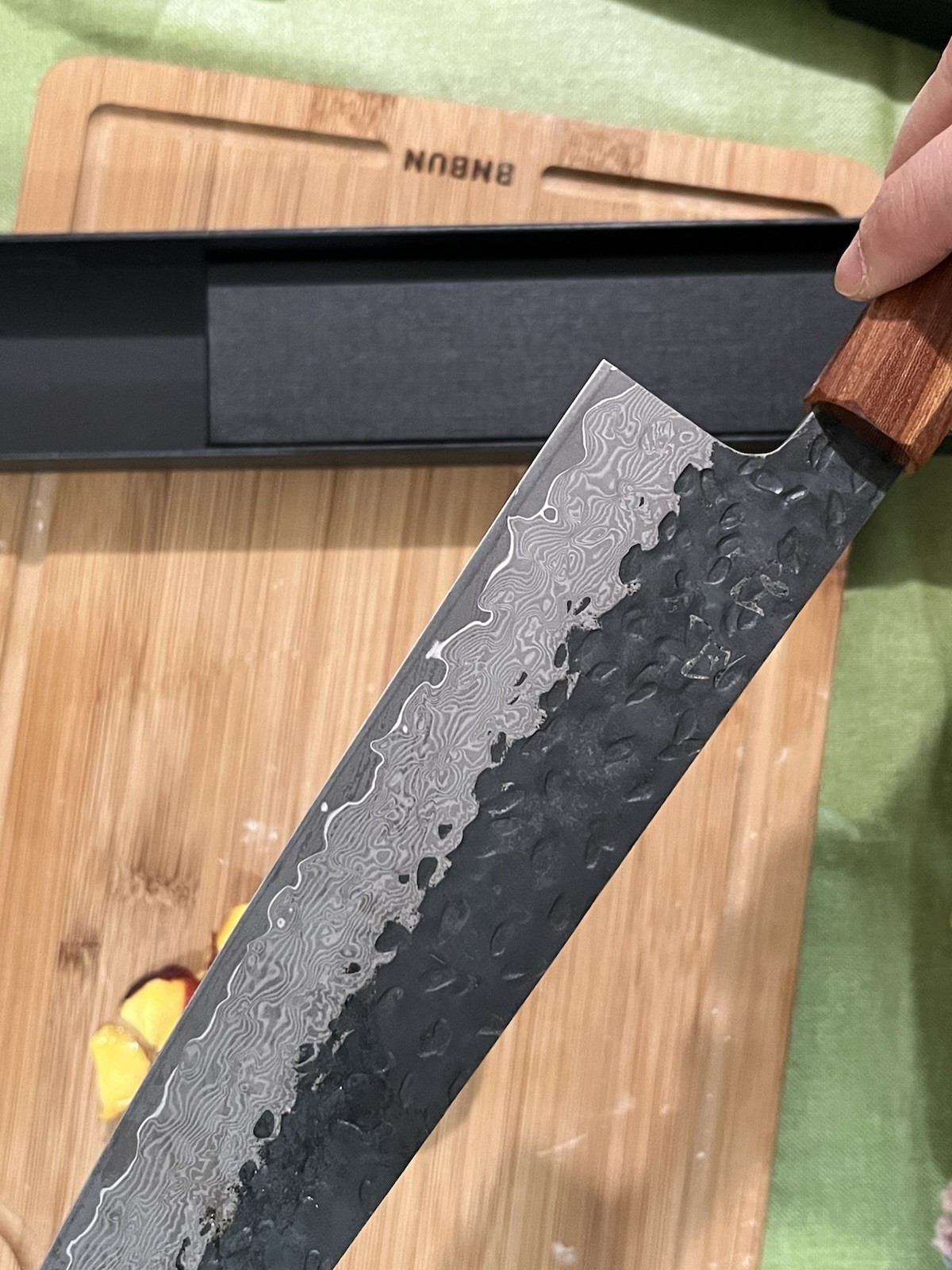 8.3inch Master Handmade Damascus VG10 Kiritsuke Chef Knife Ebony Handle Kitchen gallery