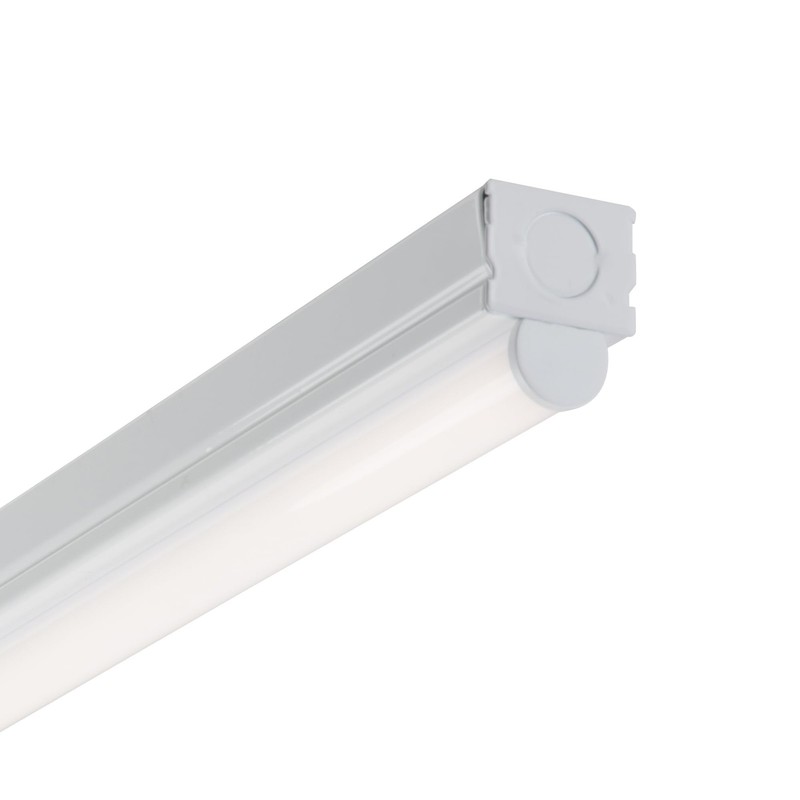 Metalux 4 ft. 1-Light Linear White Integrated LED Ceiling Strip Light with 2100 gallery
