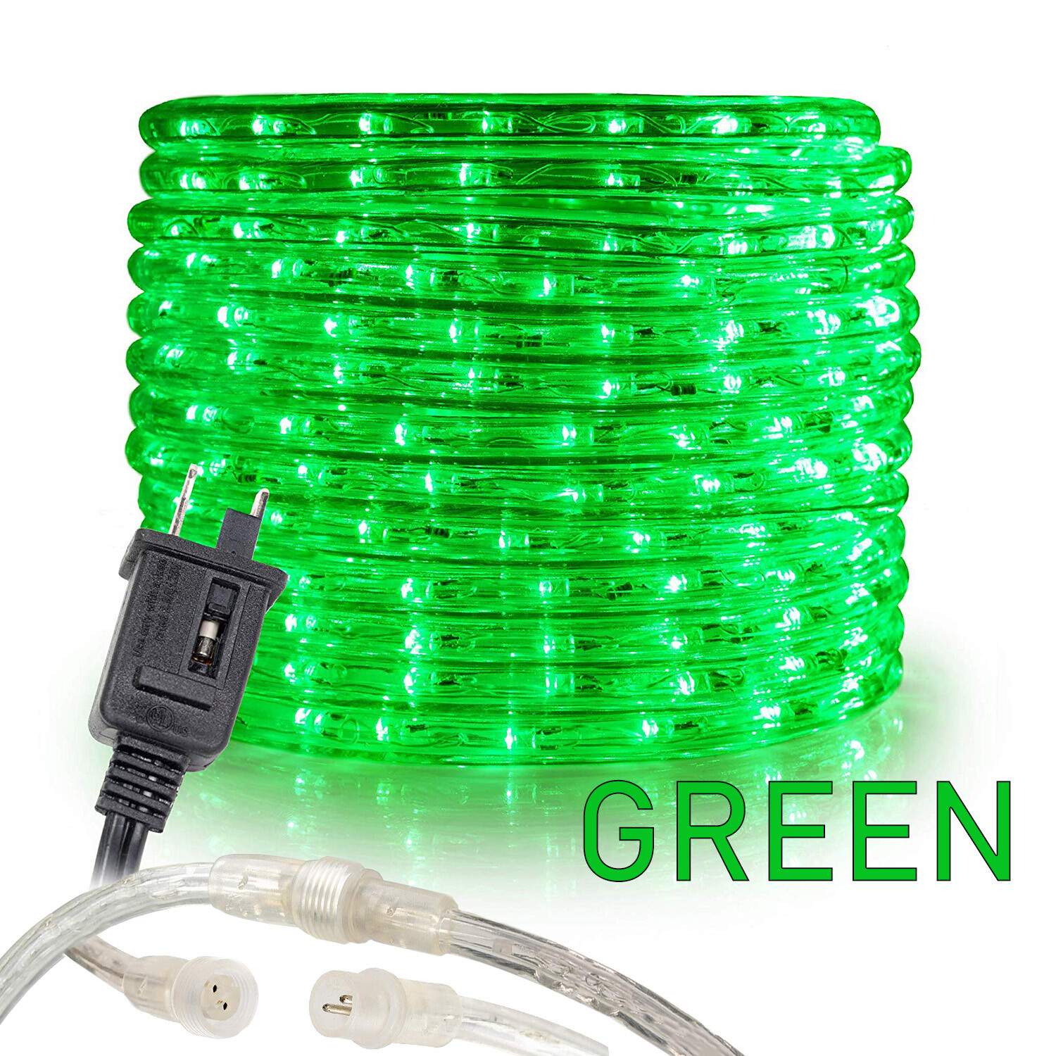 Green Flexible LED Rope Light Accent Indoor Outdoor Tree- 10/20/25/50/100/150FT gallery