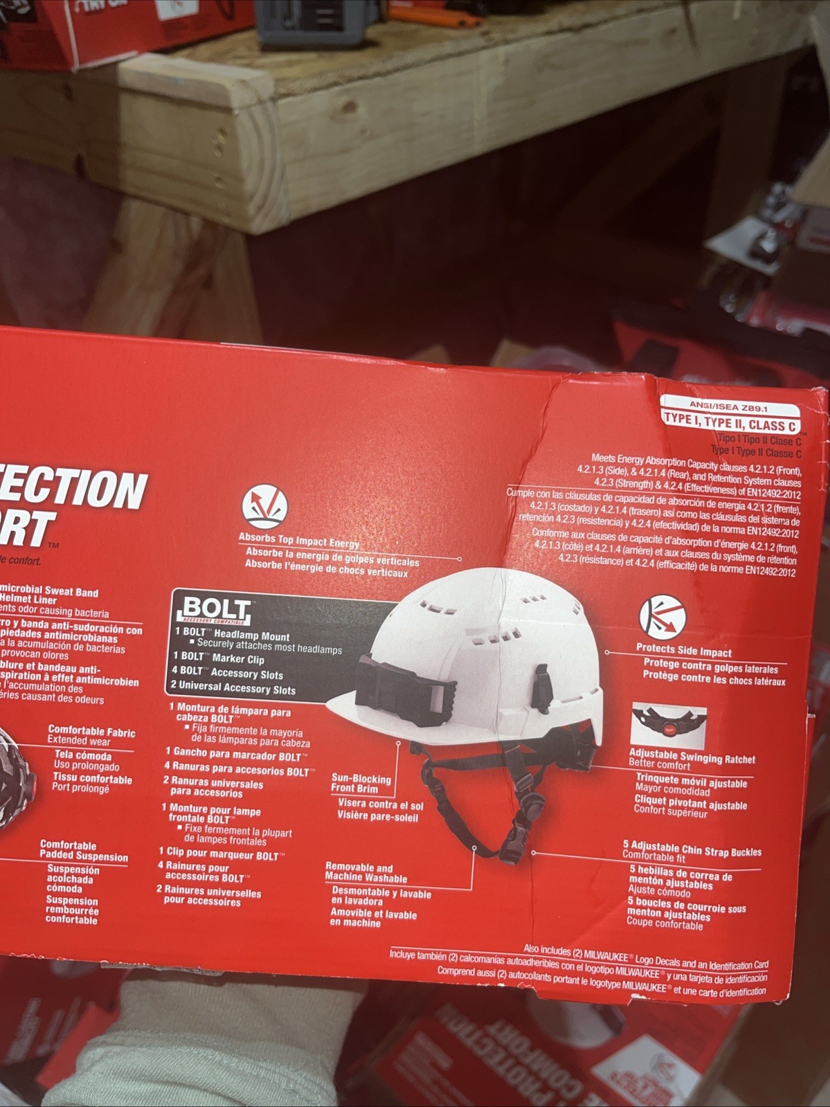 Milwaukee BOLT Front Brim Vented Safety Helmet Type 1,2, Class C 48-73-1326 gallery
