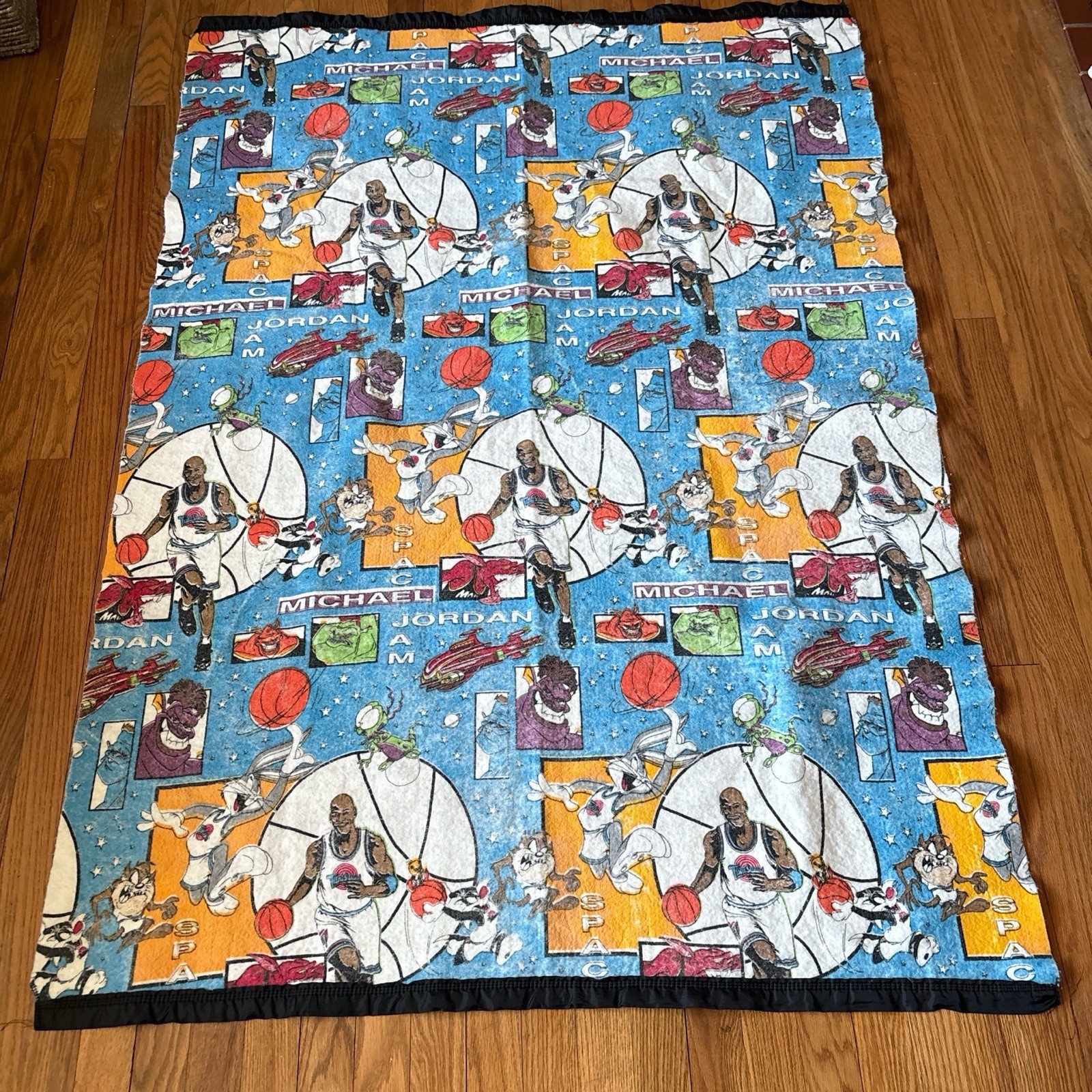 Space Jam Cartoon Blanket Michael Jordan Bugs Bunny Daffy Duck Acrylic Polyester gallery