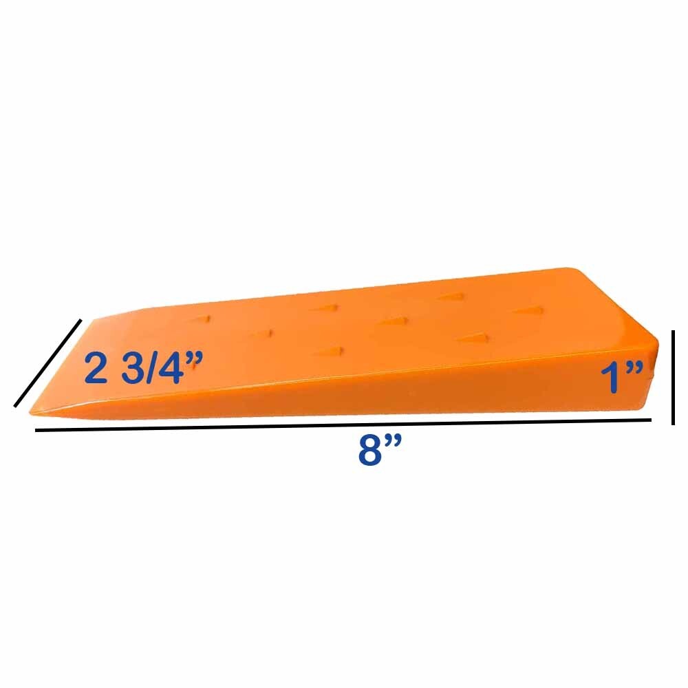 2 Pack 8" Tree Felling Wedge Logging Bucking Falling ABS Plastic (Orange) gallery
