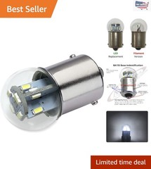 Dimmable Miniature LED Replacement Bulb for 12/14VDC | 110 Lumens Bright White