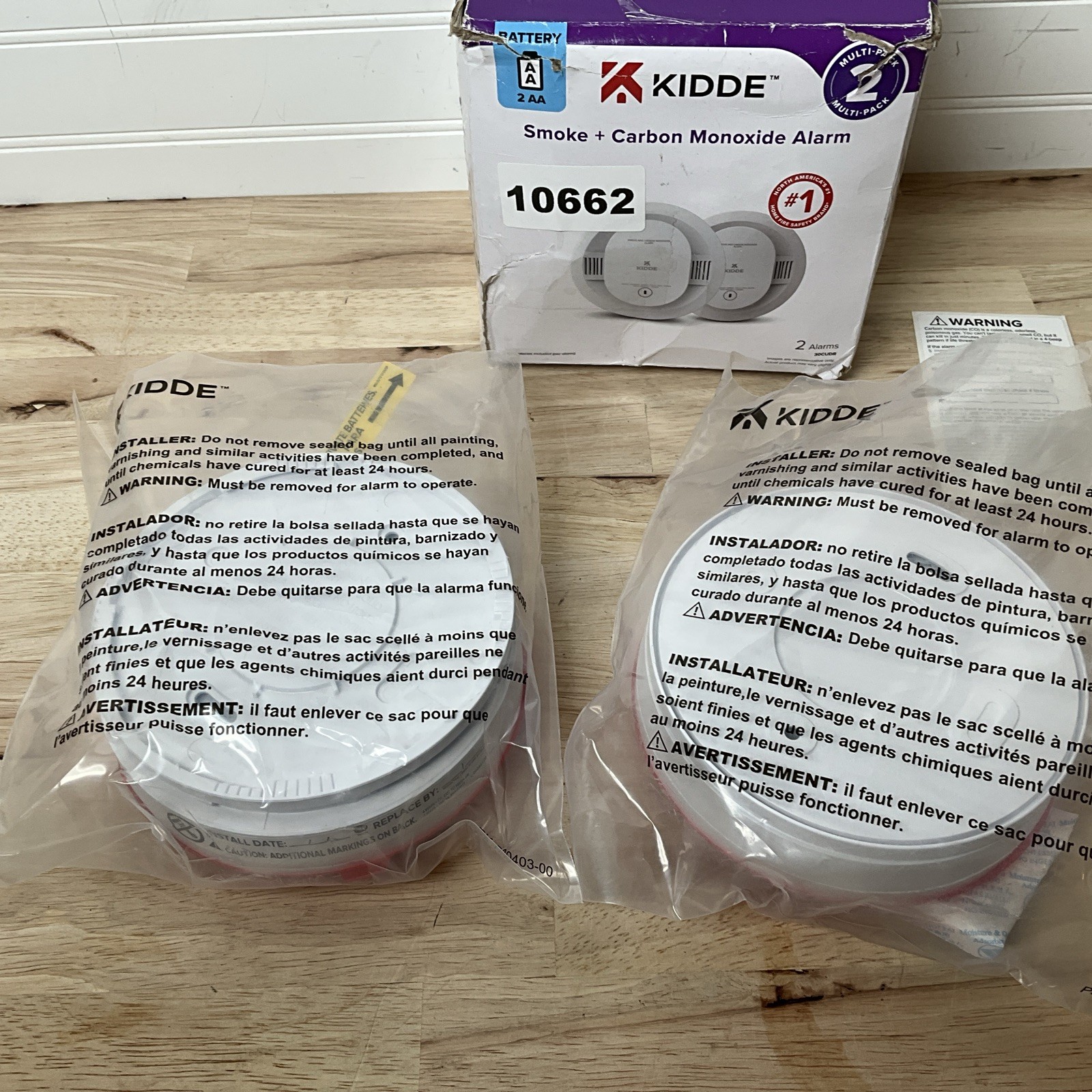 2 pack Kidde Smoke & Carbon Monoxide Detector 2 AA Batteries 30CUDR gallery