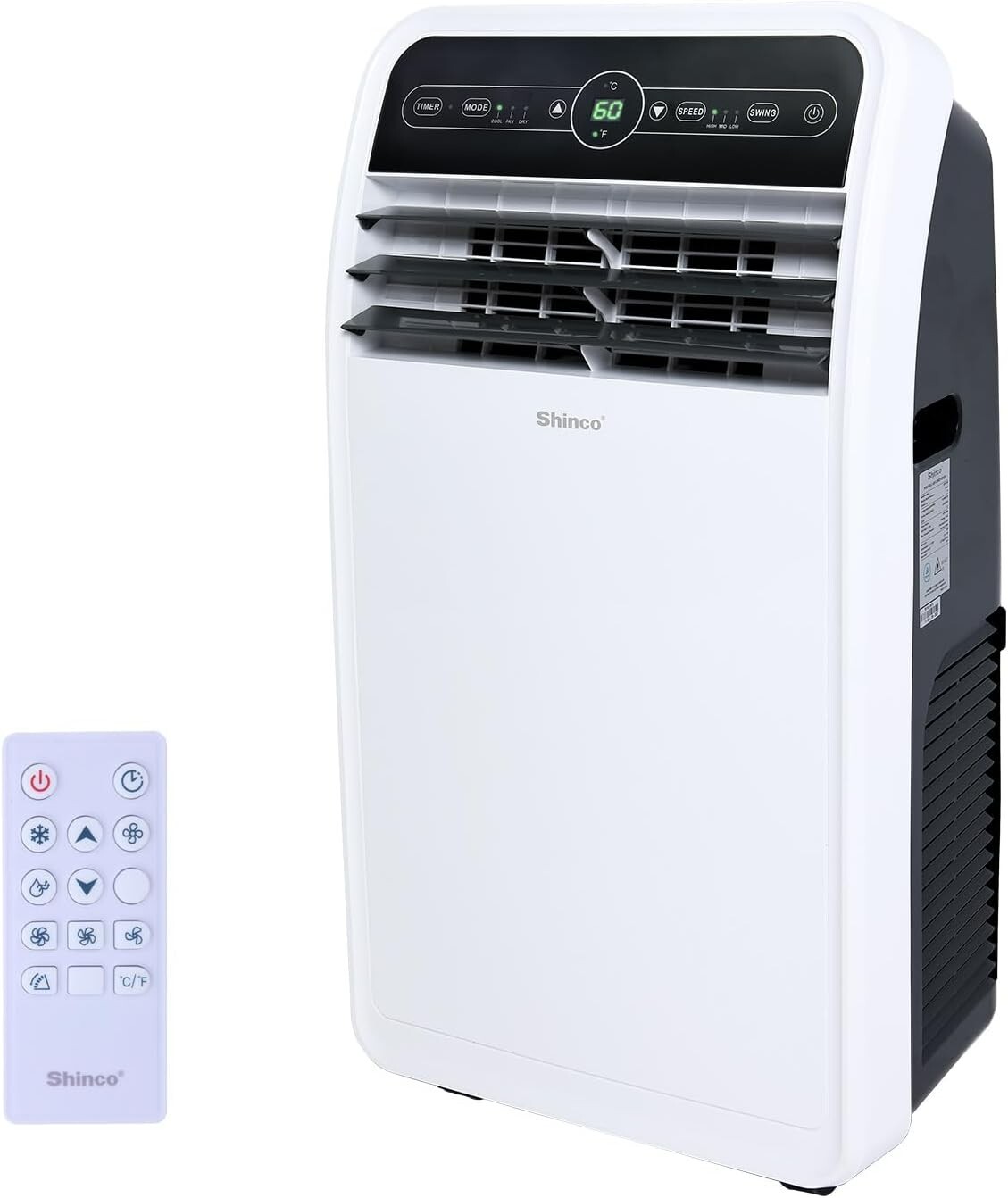 Shinco SPF1-10C Portable Air Conditioner, Built-in Cool, Dehumidifier, Fan Mode gallery
