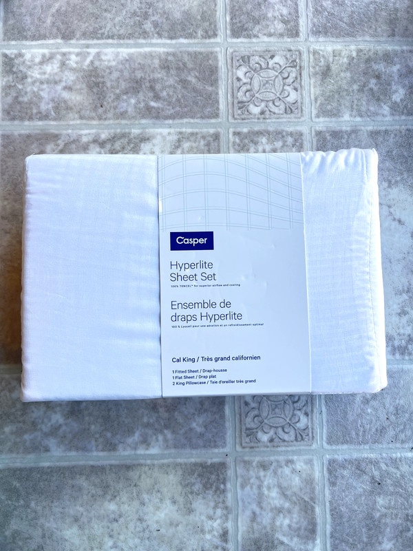 Casper Hyperlite Sheet Set (White 100% Lyocell) - Cal King gallery