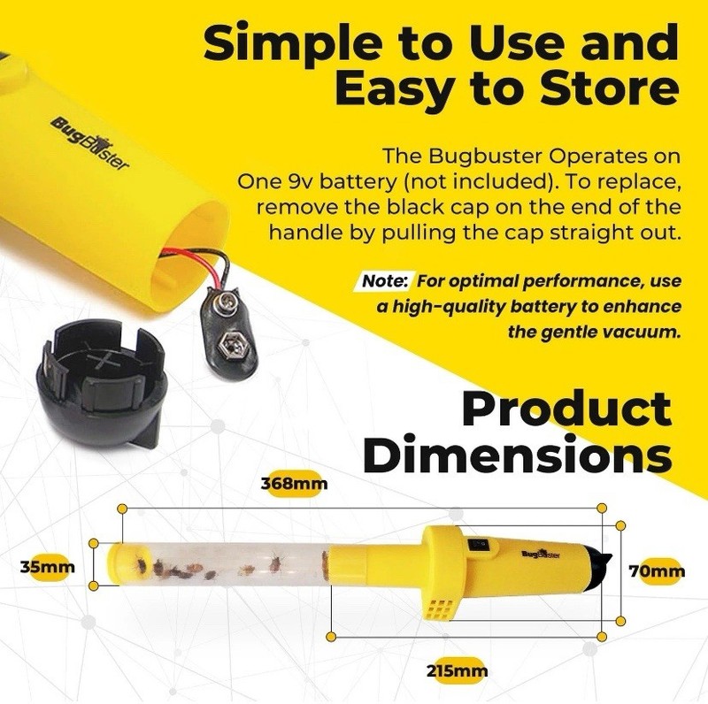 BugBuster BB100 Cordless Bug Catcher & Vacuum Adults & Kids Battery Operated NIB gallery