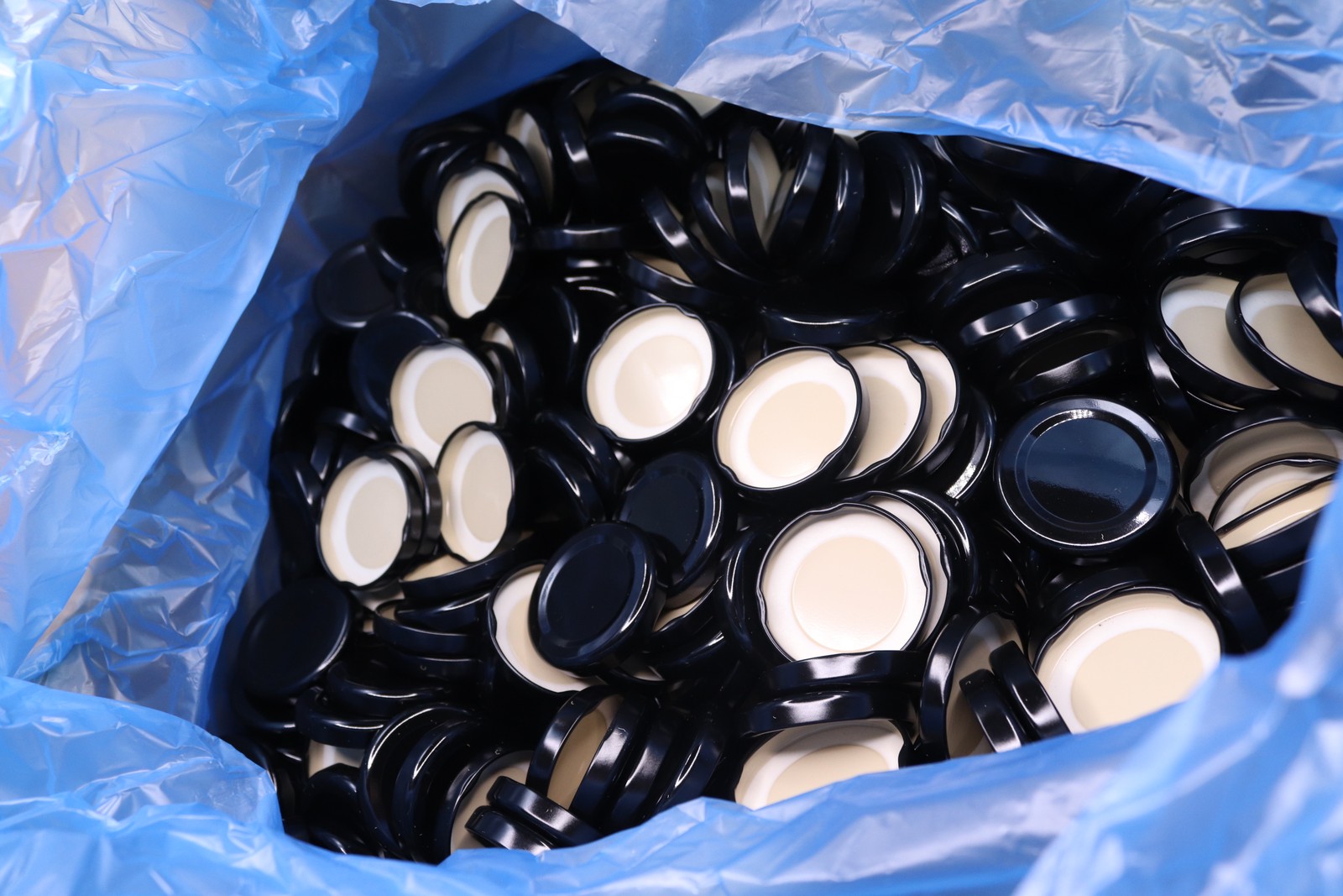 (2700-Pk) Massilly Black Button Metal Lug Lid 48RT0 1677762130 gallery