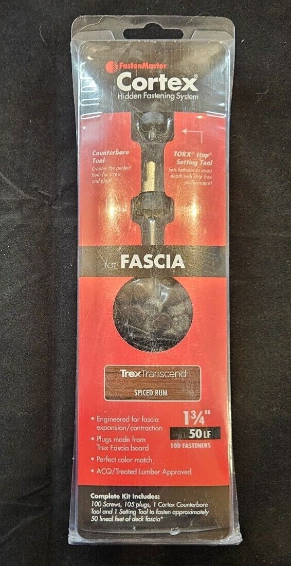 FastenMaster Cortex Hidden Fastening System Trex Transcend Fascia 1-3/4" gallery