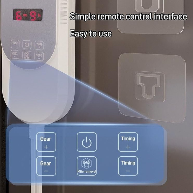 Heated Electric Floor Mat with Timer, 6 Temp Levels, Non-Slip & Easy to Clean gallery
