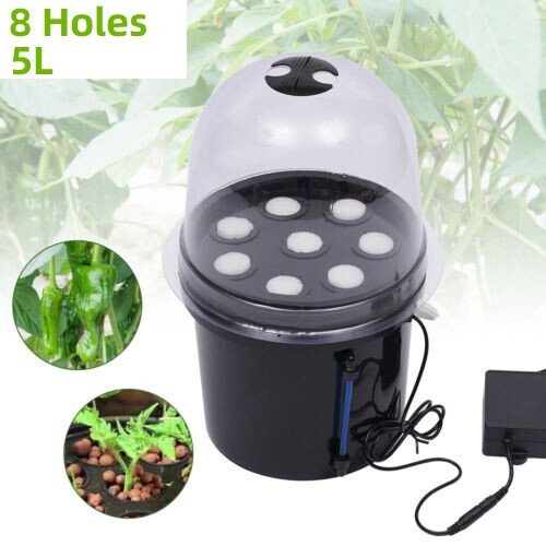 Hydroponics Seedling & Cloning System Aeroponic Propagation Kit 8 Plant Sites PP gallery