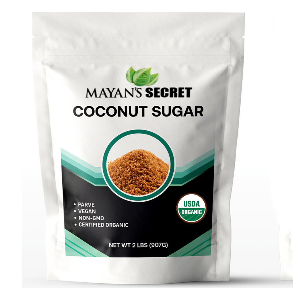USDA Certified Organic Coconut Palm Sugar, Gluten-Free, Non-Gmo Sweetener 2lbs gallery