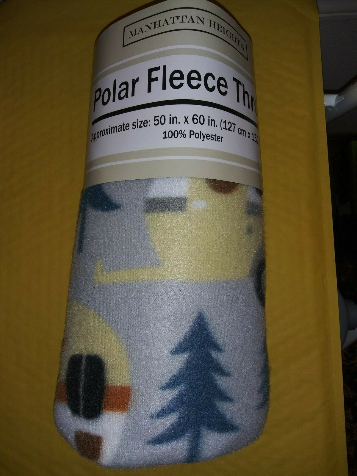 Gray Camping RV / Bears Theme Polar Blanket 50"x 60" by Manhattan Heights gallery