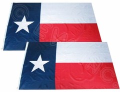 2 Pack 3×5 ft. 100% Polyester Sharp and Vivid Color Outdoor USA Texas Flag