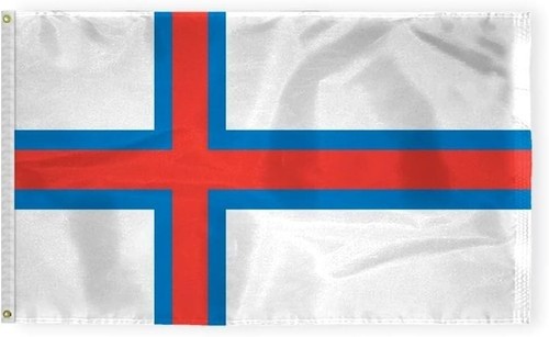 FAROE ISLANDS FLAG 3' x 5' - DENMARK - FAROESE FLAGS 90 x 150 cm - BANNER 3x5 ft gallery