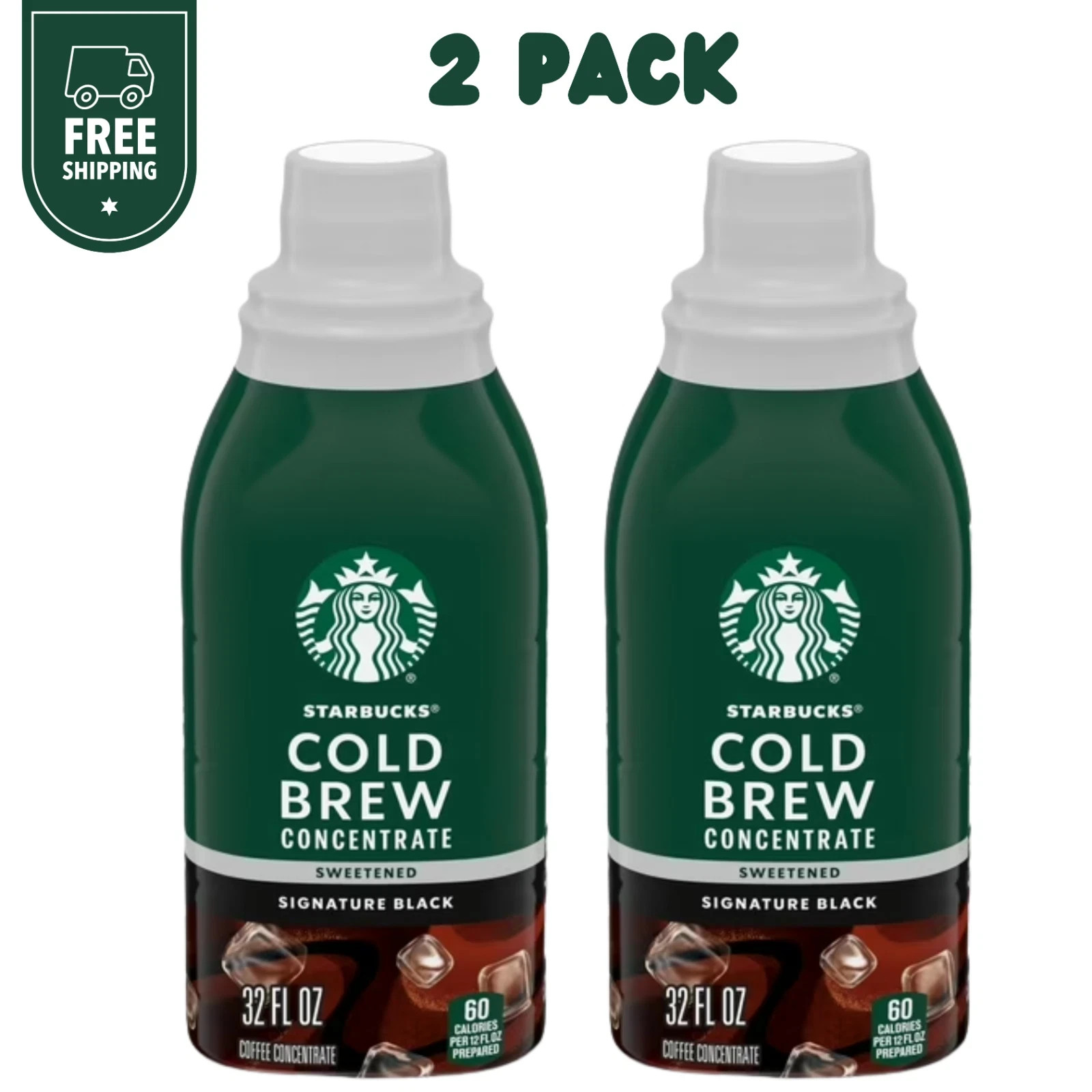 Starbucks Cold Brew Coffee Concentrate, Sweetened 32 Fl Oz (Pack of 2) gallery