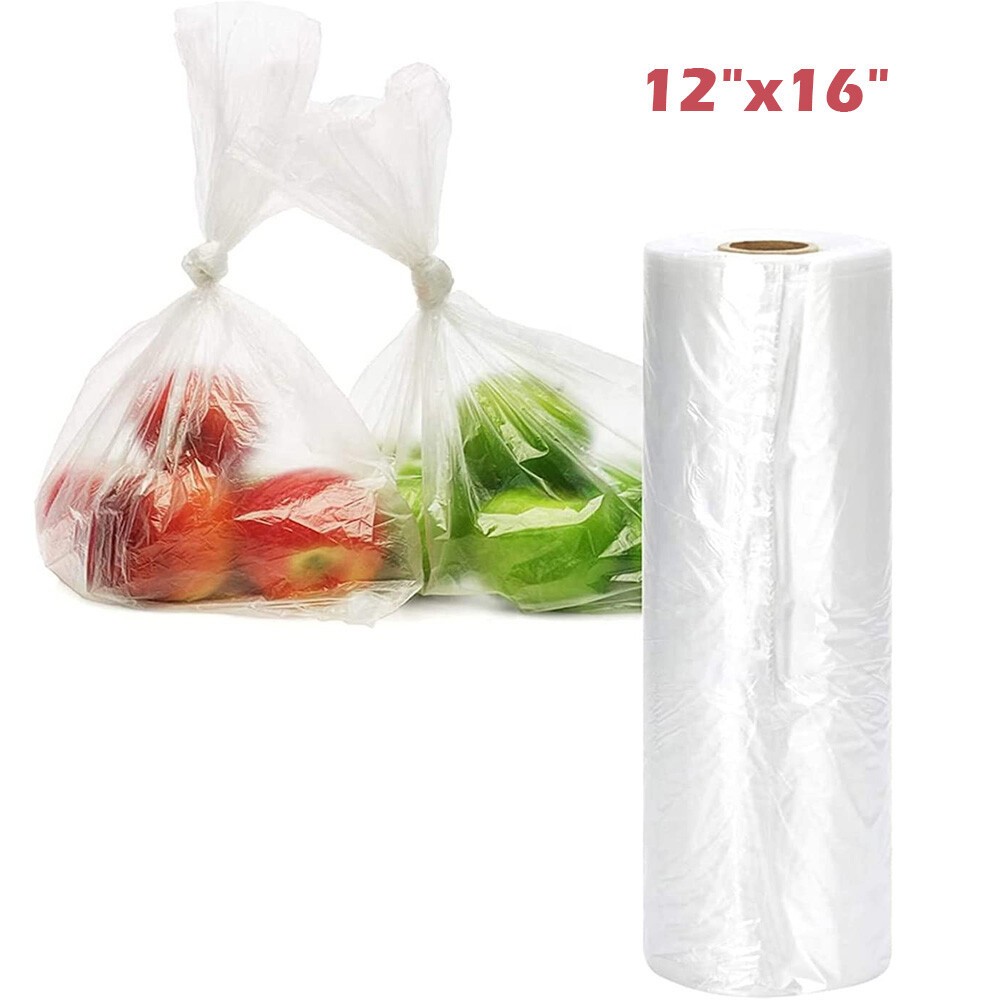 Plastic Produce Clear Bag On Roll Kitchen Food Fruit Storage Vegetable 350/Roll gallery