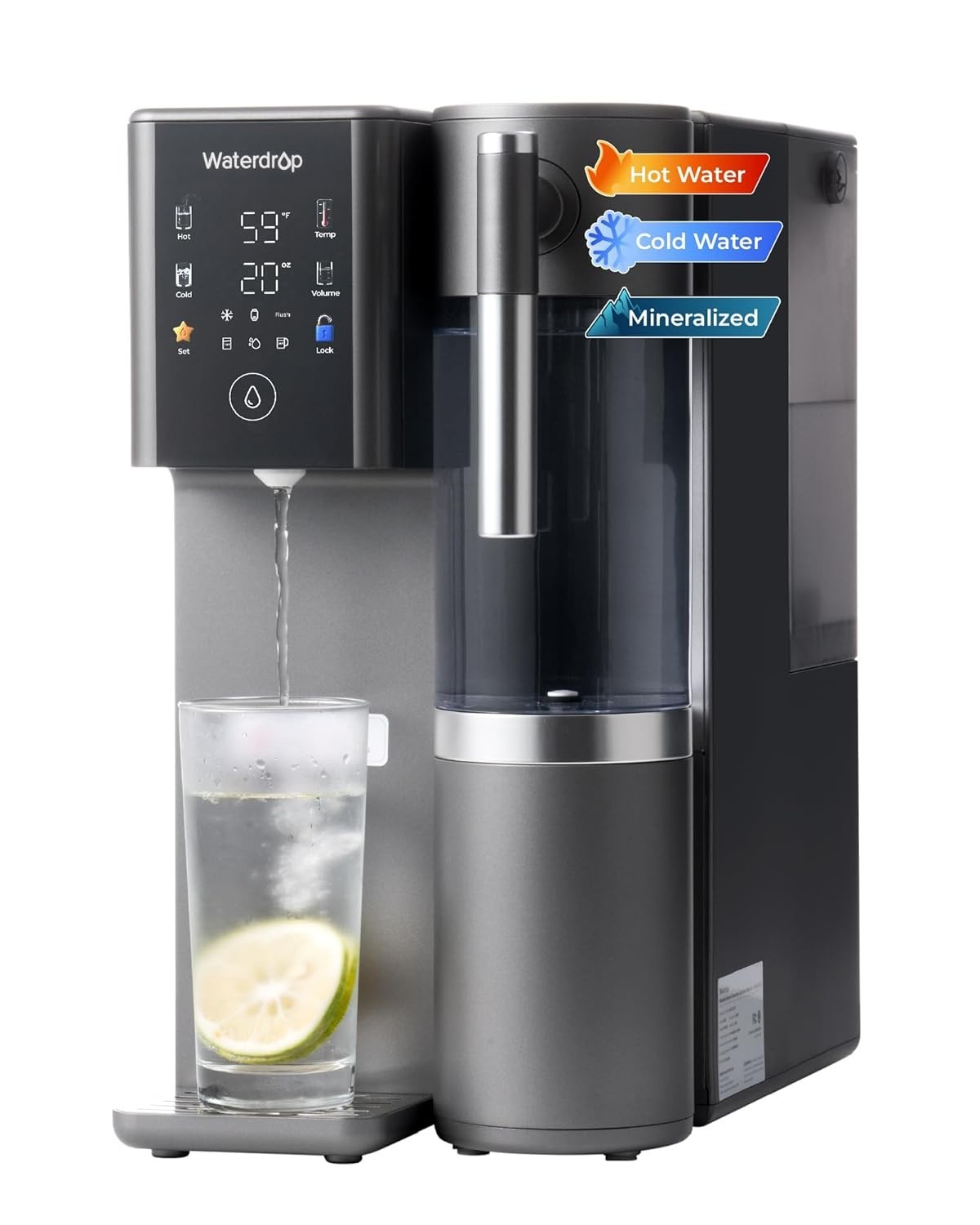 Waterdrop A2G Mineral Countertop Reverse Osmosis System, Hot and Cold RO System gallery