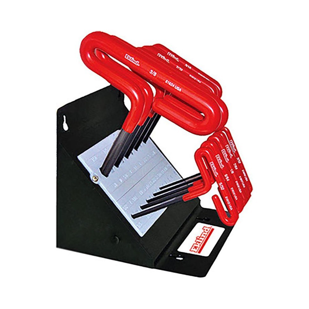 Eklind 10 Piece T-Handle Hex Key Set Hex Range 3/32 to 3/8", Alloy Steel 50160 gallery