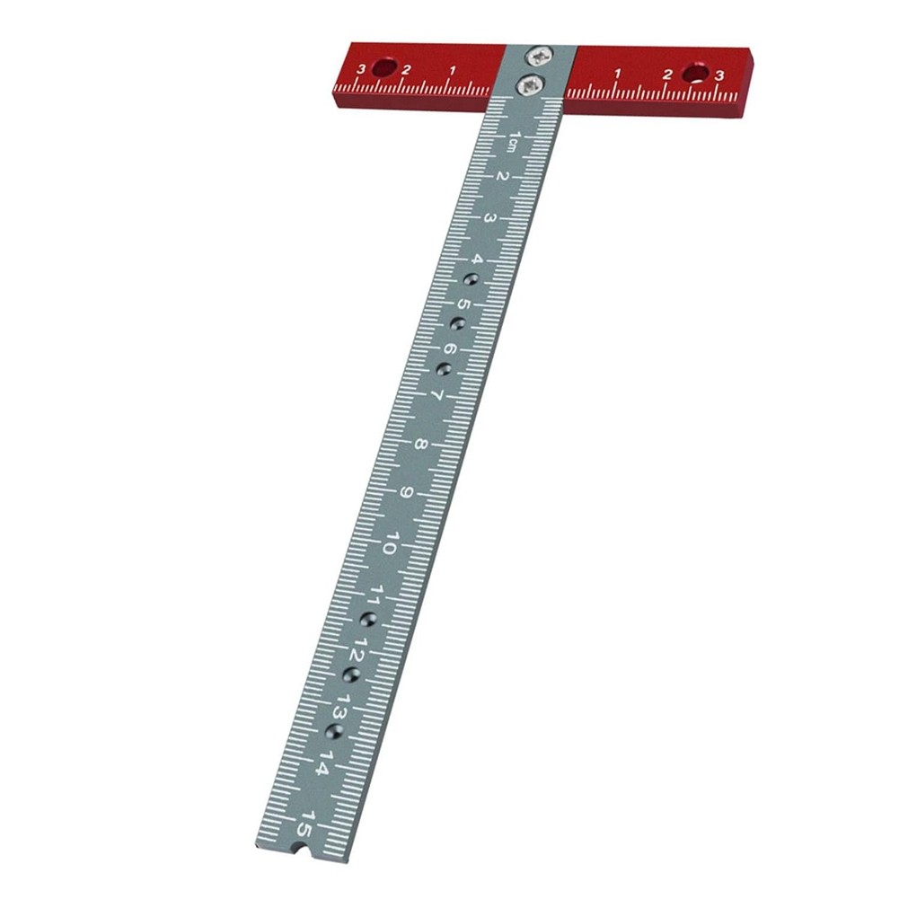 Woodworking T Square Ruler Aluminium Alloy Metal Woodworking Drawing1581 gallery