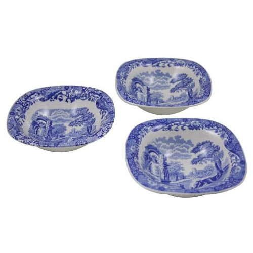 Spode Blue Italian Collection Porcelain Dipping Dishes, Set of 3, 5", Blue White gallery