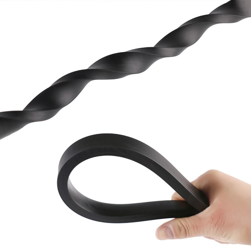 Solid Nitrile NBR Rubber Strip Shockproof Square Sealing Oil Resistant Black gallery