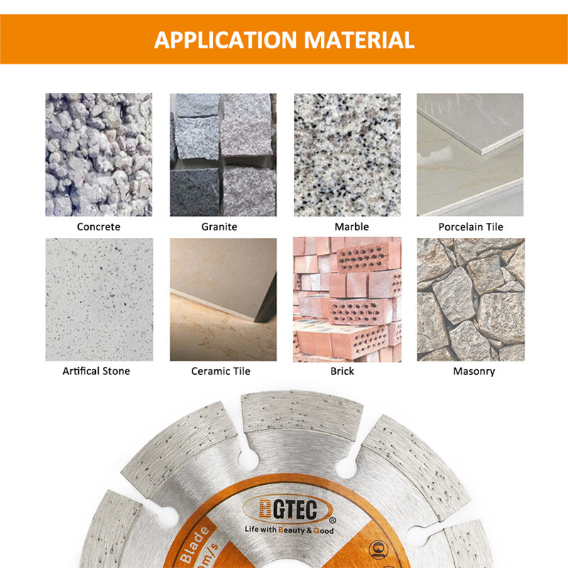 Diamond Saw Blade Segmented Concrete Blade Dry/Wet for Masonry Granite 6/9/14'' gallery