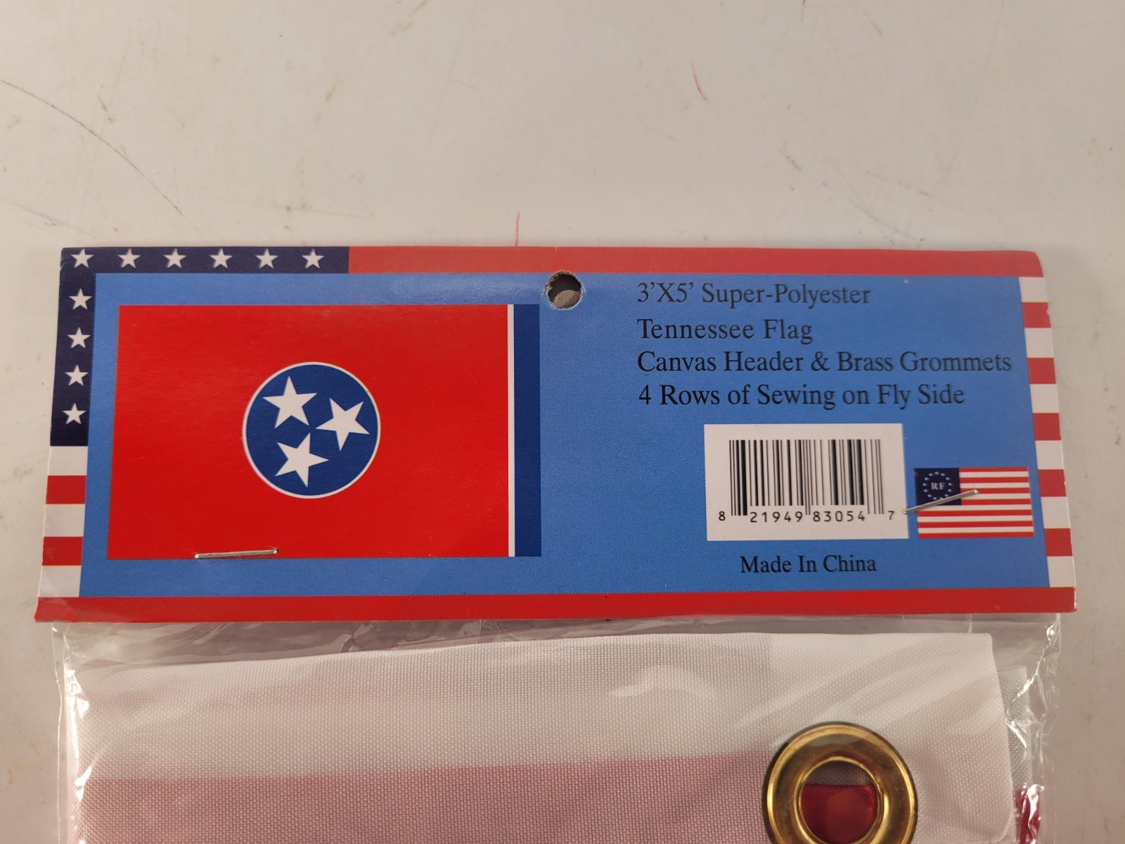 Tennessee Flag 3x5 FT Printed Super Polyester Canvas Header Brass Grommets gallery