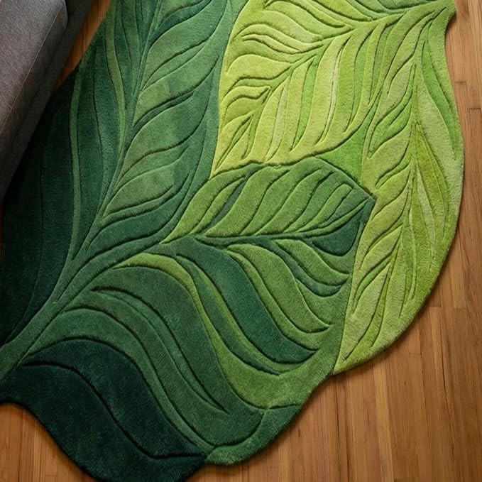 Hand Tufted Carpet Premium Wool Abstract Irregular Shape Anti -Skid Area Rug gallery