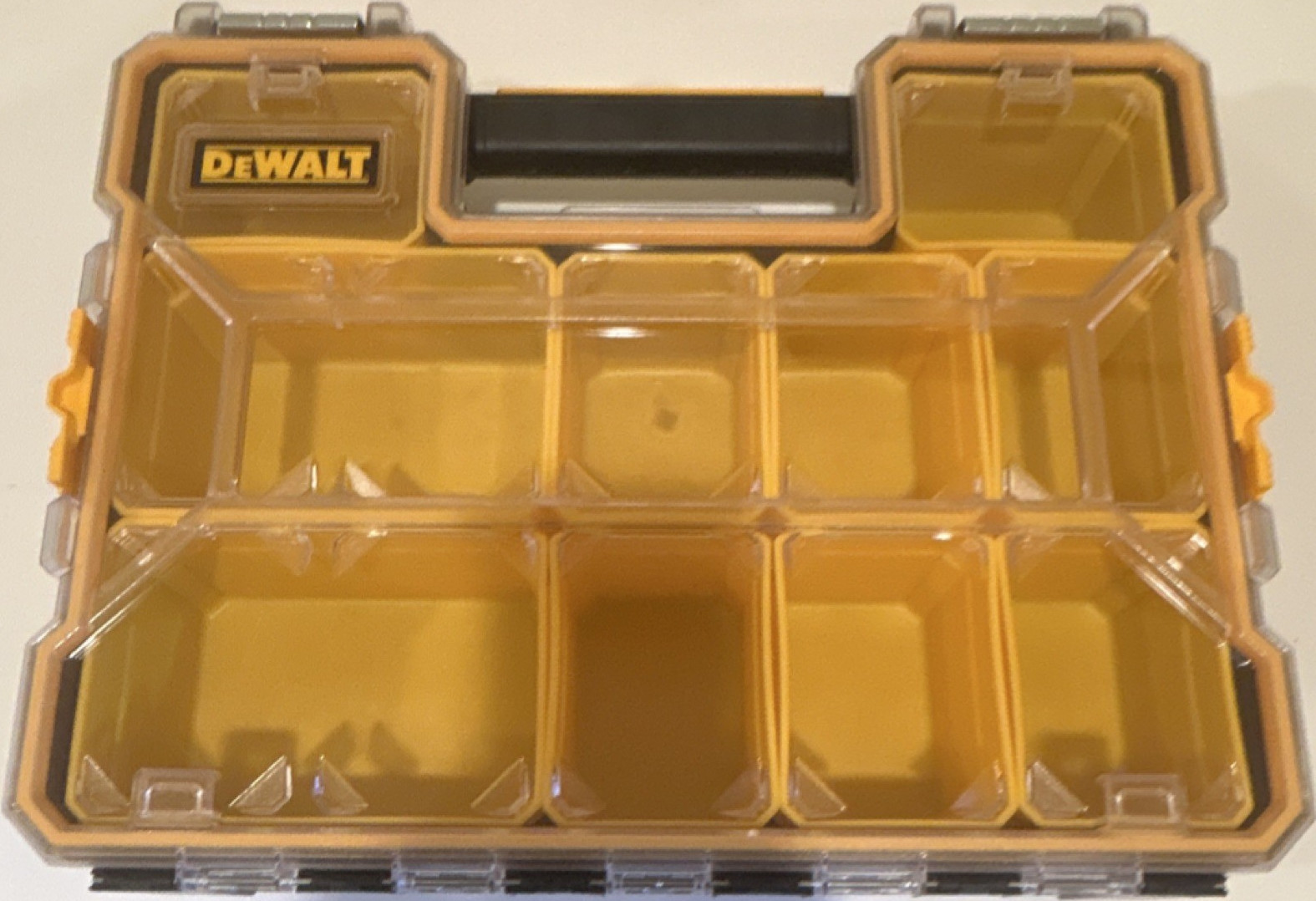 DEWALT Plastic Tool Organizer Compartment Box Clear Lid Removable Dividers gallery