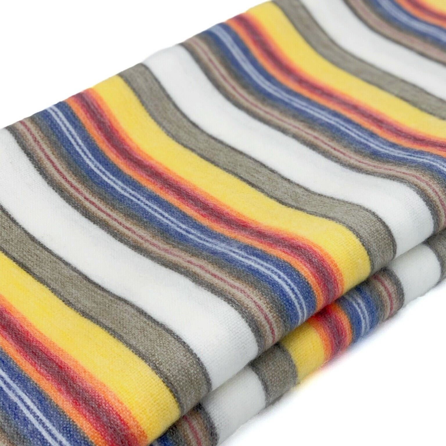 Soft & Warm Striped Baby Alpaca wool throw blanket 98"x67" QUEEN gallery