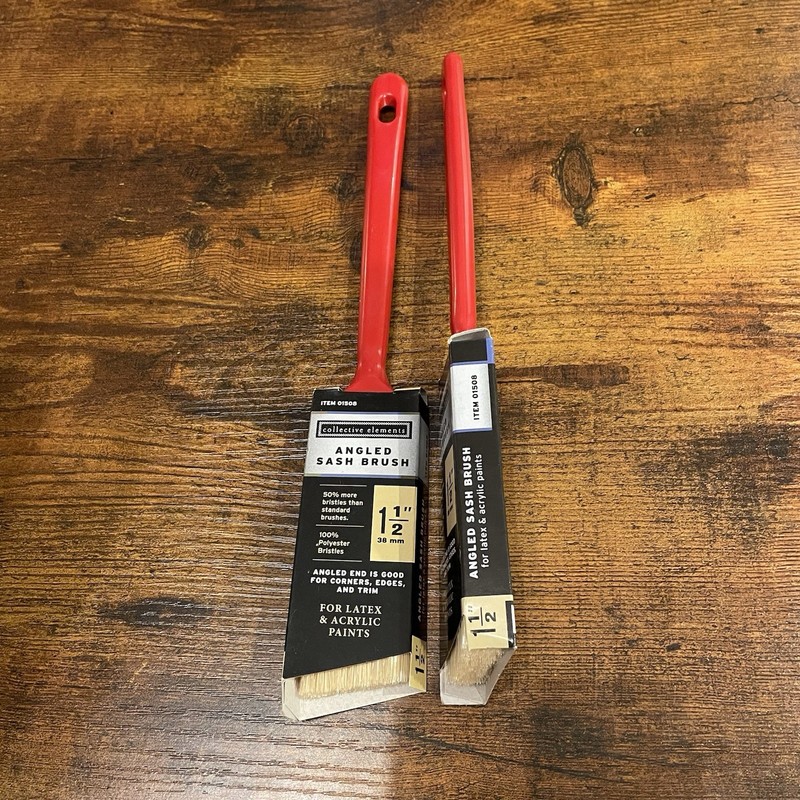 🐝 Collective Elements 1.5” Angled Sash Painting Brush- 2 Counts #️⃣ gallery