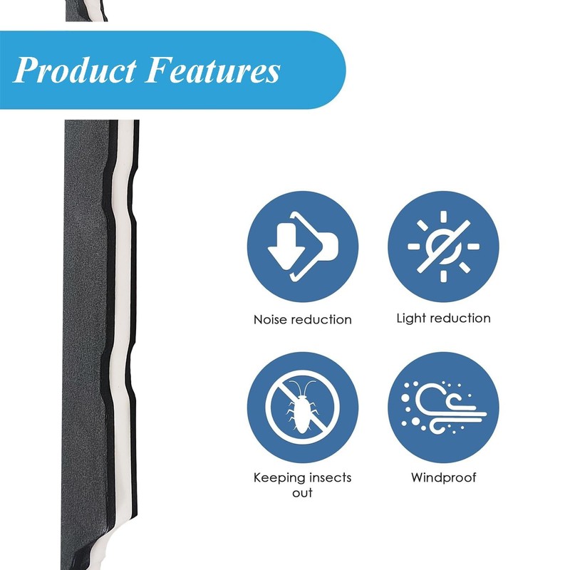 9" Foam Closure Strips with SelfAdhesive for Metal Corrugated Roofing Panels,... gallery