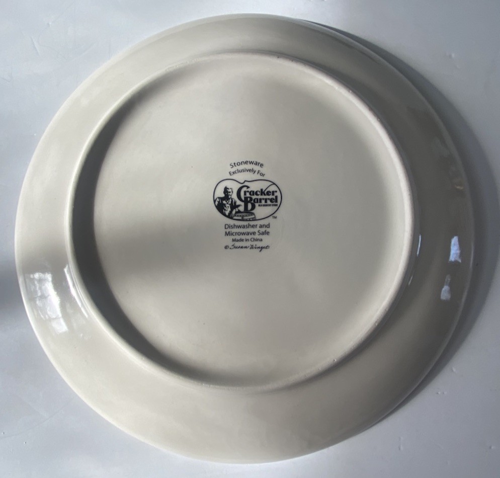 Cracker Barrel ~ Susan Winget ~ Salad Lunch Plate ~ "Love Grows Here" ~ New gallery
