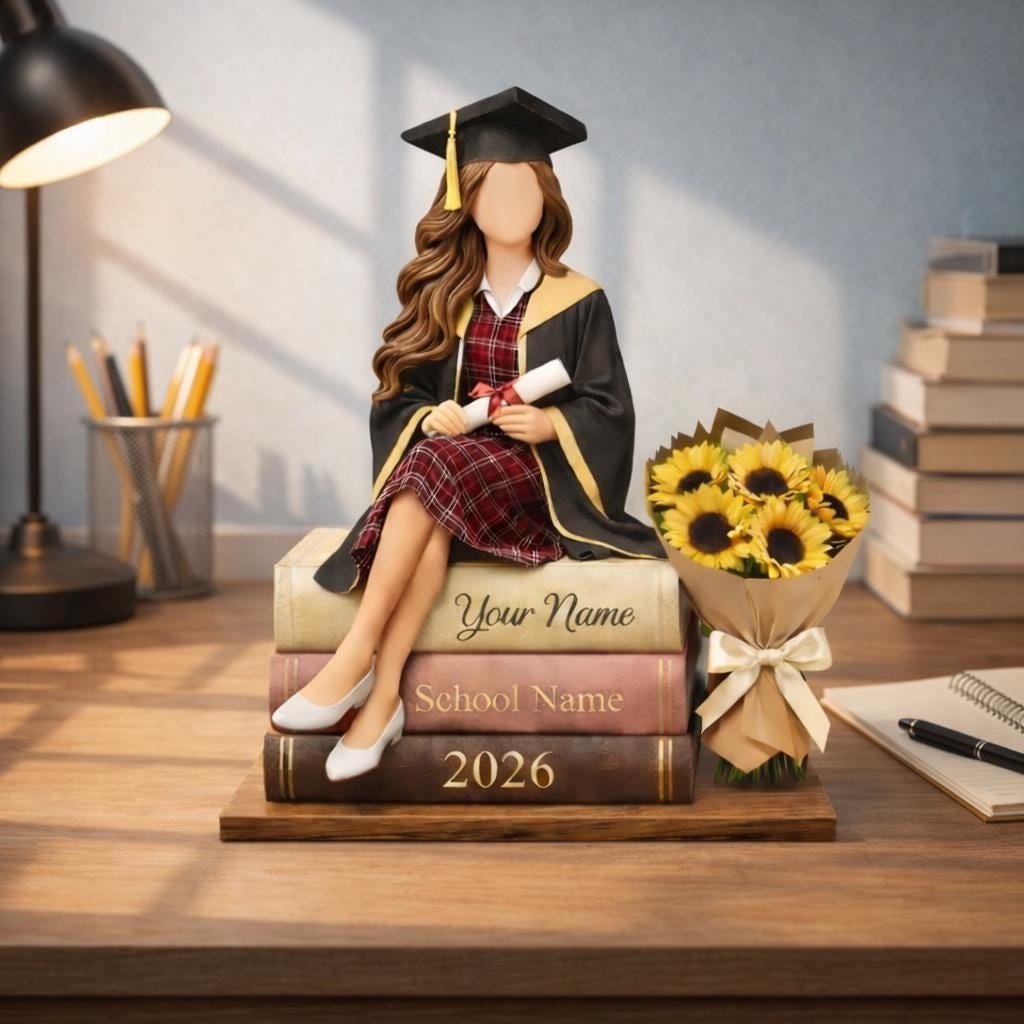 Personalized Graduation Wooden Block, Custom Name Grad Gift Class of 2026 gallery