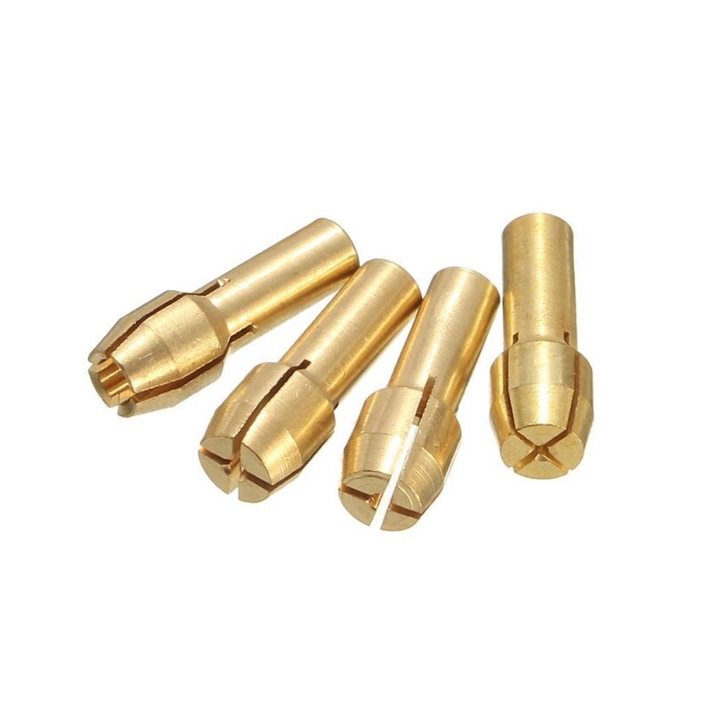 10Pcs Brass Drill Chuck Collet Bits For Rotary Tool 0.5-3.2mm 4.3mm Shank gallery