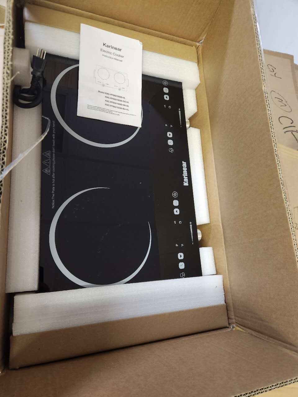 24" Electric Cooktop 2 Burner 110V Portable Countertop Stove - Open Box gallery