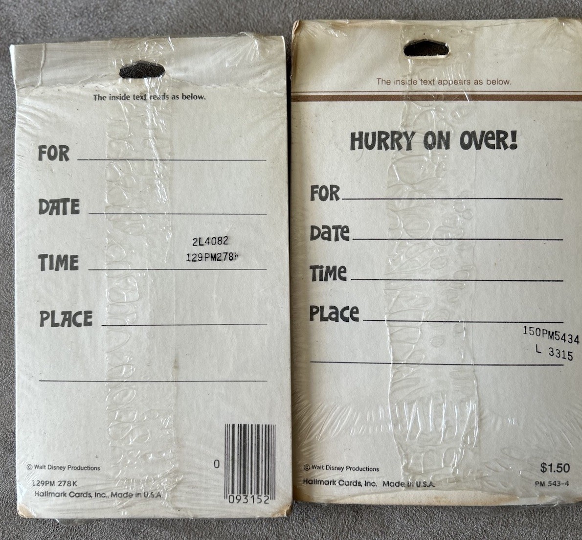 Sport Goofy Party Invitations Vtg 2 Different Packages 16 Total Running gallery