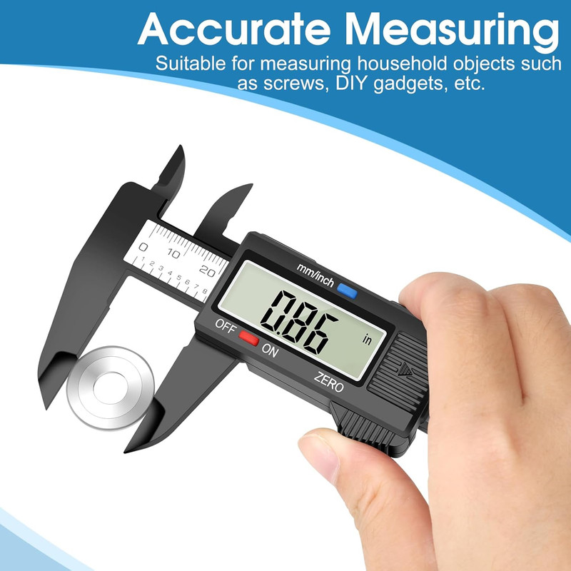 Digital Caliper Calipers Measuring Tool, 0-6Inches Electronic Caliper with Premi gallery