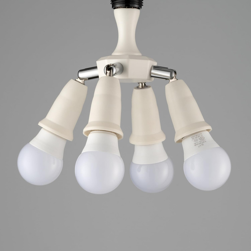 4 in 1 Light Socket Splitter Adapter, E26 E27 Standard Base LED Bulbs Converter gallery