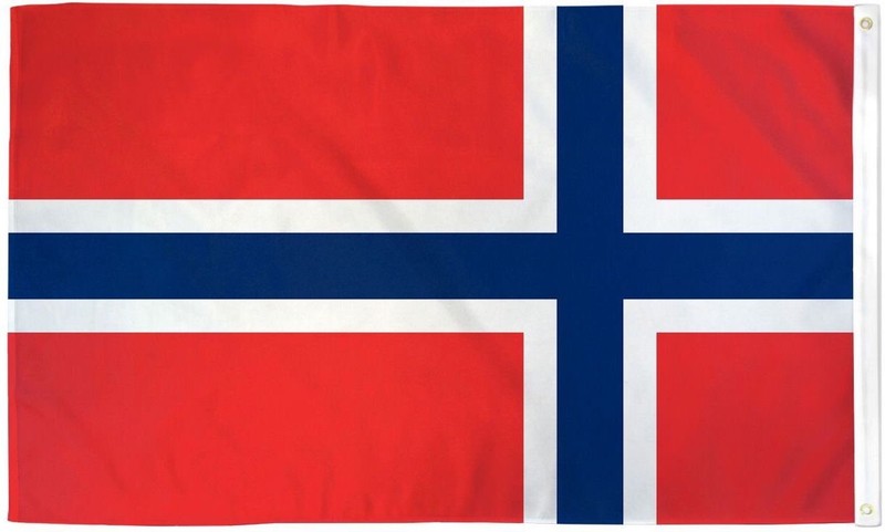"NORWAY" flag 2x3 ft polyester banner sign Norwegian UN United Nations gallery