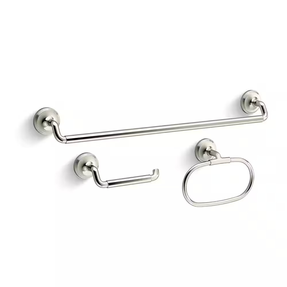 KOHLER Paces 3-Piece Bath Hardware Set R34490-SN in Vibrant POLISHED NICKEL gallery
