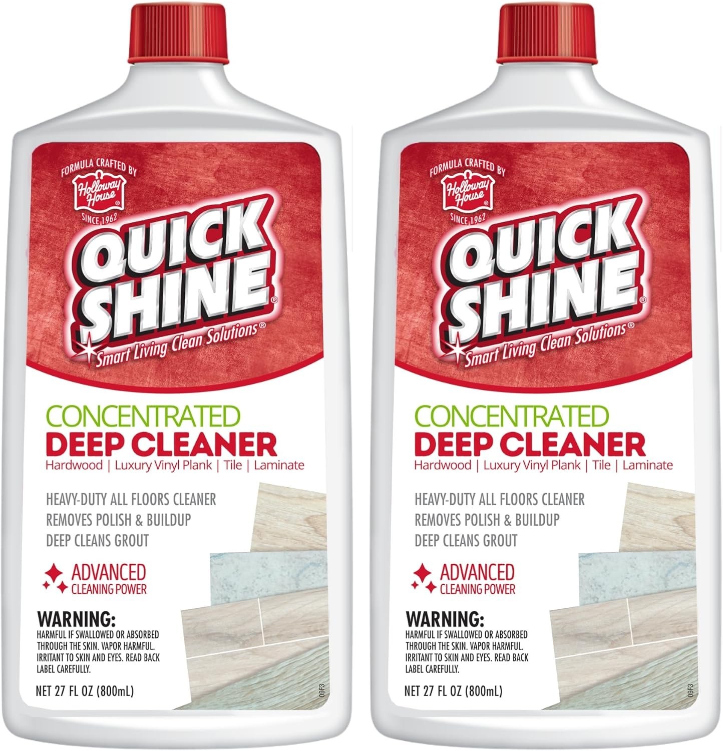 Quick Shine Multi Surface Deep Floor Cleaner and Wax Remover 27Fl oz,Pack of ... gallery