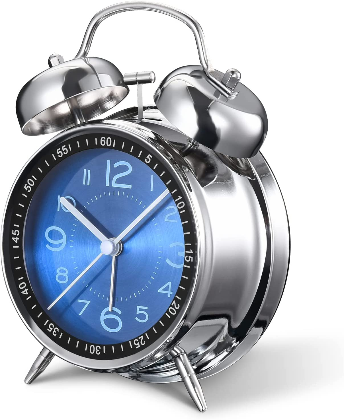 Loud Alarm Clock for Heavy Sleepers Adults,Retro 4 Inch Silent Non-Ticking Quart gallery