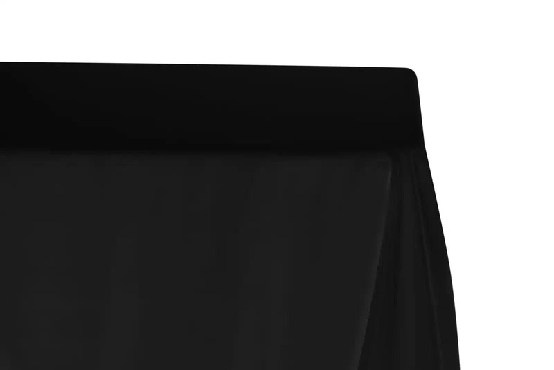 5-Pack Black Polyester Rectangle Tablecloth 190gsm 90″ x 156″ by Chivari gallery