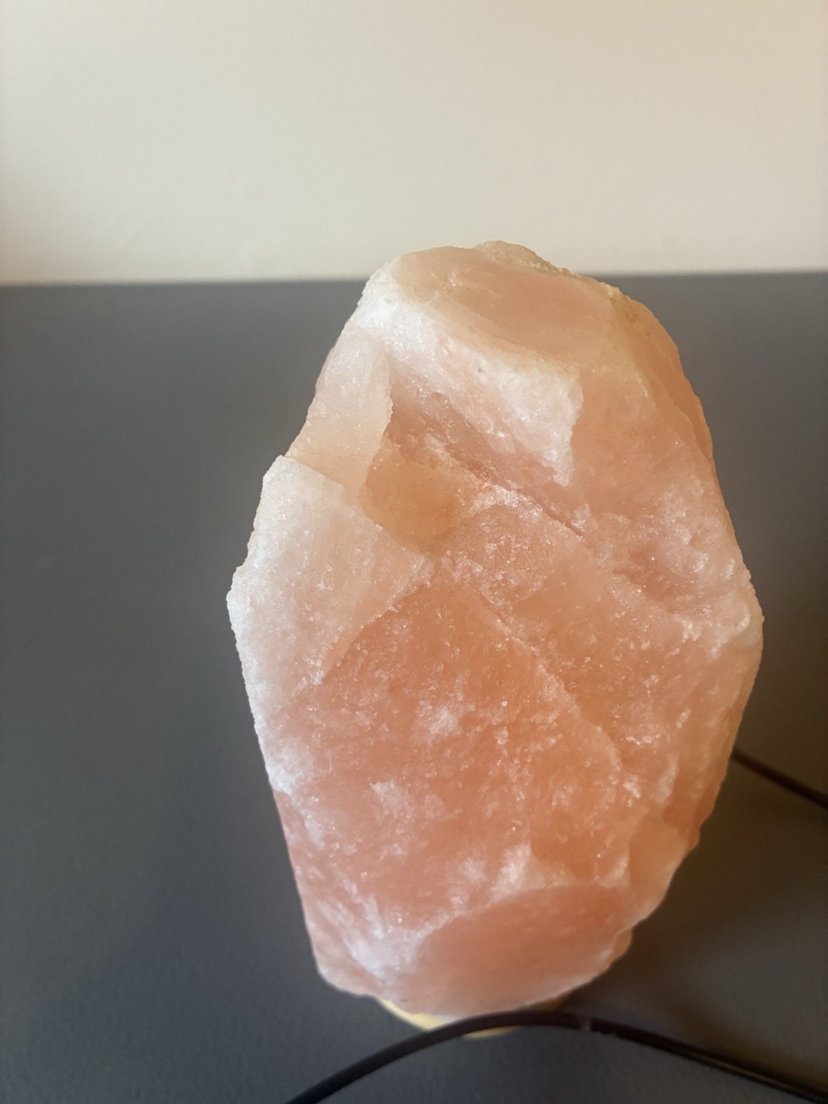 Preowned Himalayan Salt Lamp With Alternating Colors, USB power cord gallery
