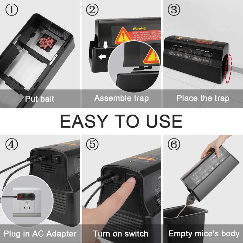 Electronic Rat Trap Victor Control Mouse Killer Pest Mice Electric Rodent Zapper gallery