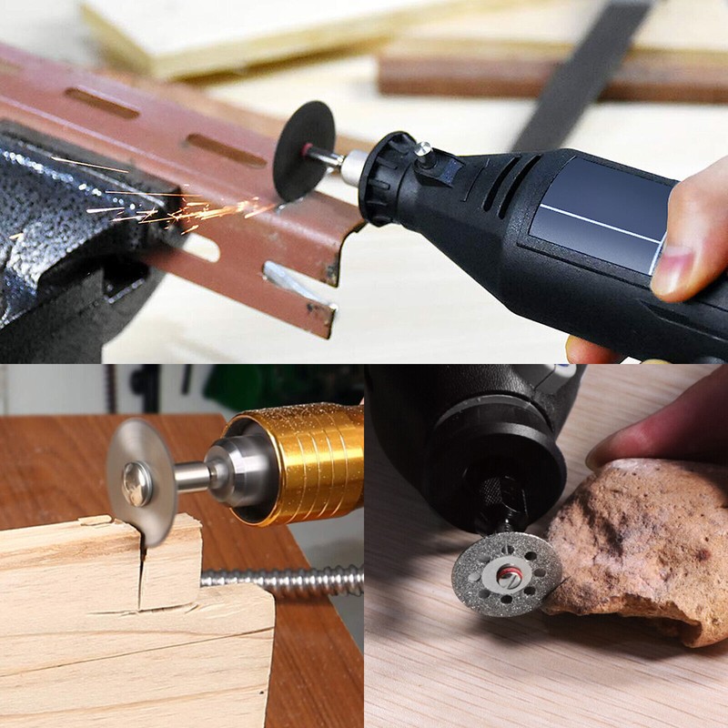 30Pcs Cutting Wheel Set Drill for Dremel Rotary Tool Accessories w/ 1/8" Mandrel gallery
