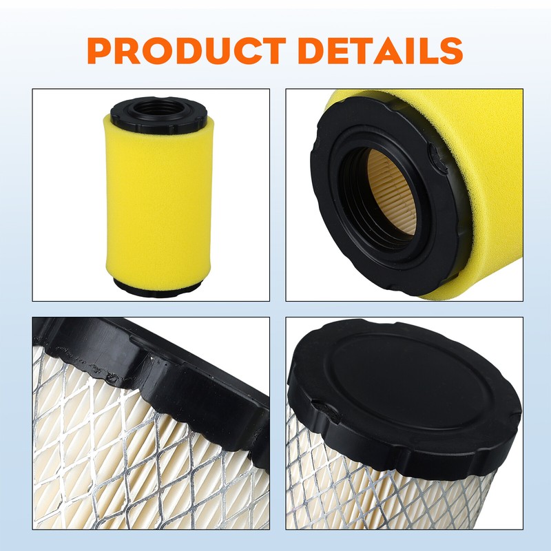 2 Pc Air Filter & Pre Filter for Briggs & Stratton 20-21HP Engine 793569 793685 gallery
